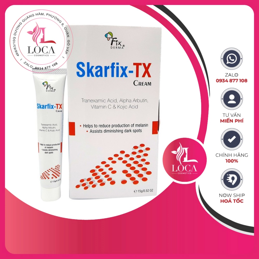 [SẴN-AUTH] Skarfix TX Cream - Kem dưỡng da mờ thâm nám, tàn nhang