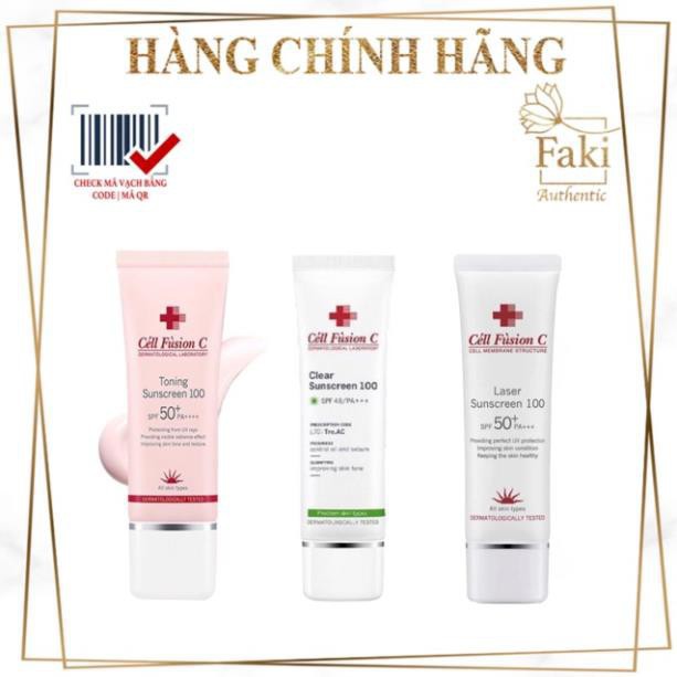 Kem chống nắng Cell Fusion C - Xanh, Đỏ, Hồng ✨cell fusion c