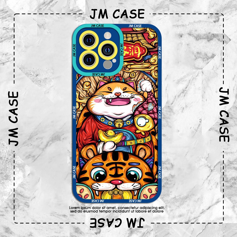 Ốp lưng iphone cạnh vuông JM CASE Mèo thần tài cool ngầu mạnh mẽ may mắn 6/6pl/6s/6spl/7/7pl/8/8pl/x/xs/11/12/13/pro/max