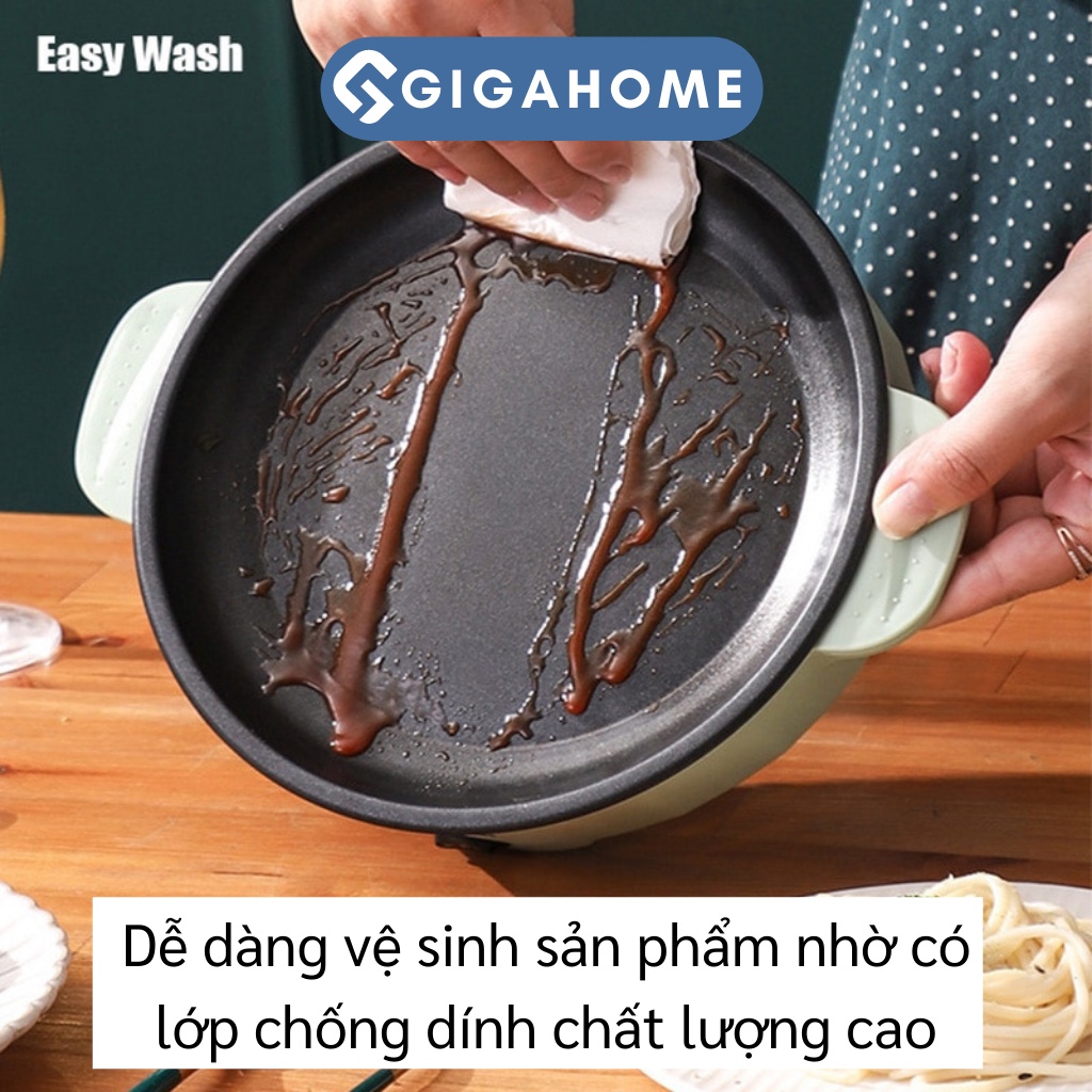 Chảo Nướng Điện Mini Đa Năng GIGAHOME Chống Dính Có Thể Xào, Chiên 9778