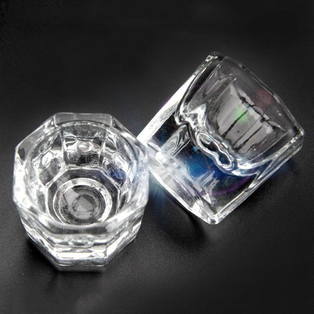 OCEANMAP Cốc Thủy Tinh Đựng Bột UV Hình Bát Giác