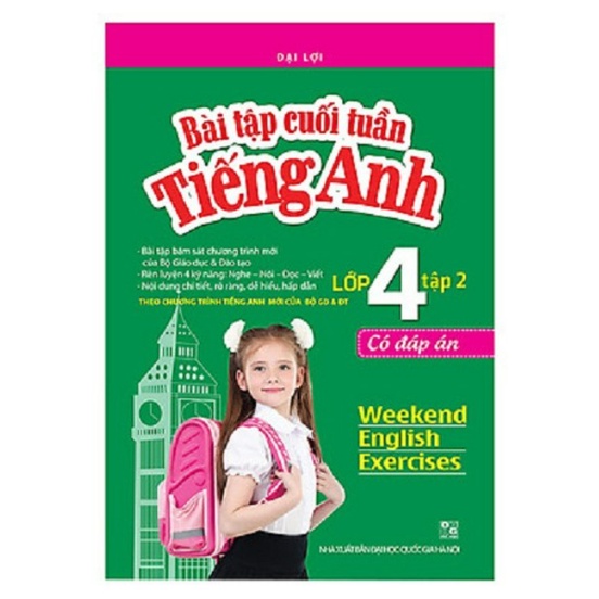 Sách - Bài tập cuối tuần tiếng Anh lớp 4 tập 2 - Có đáp án