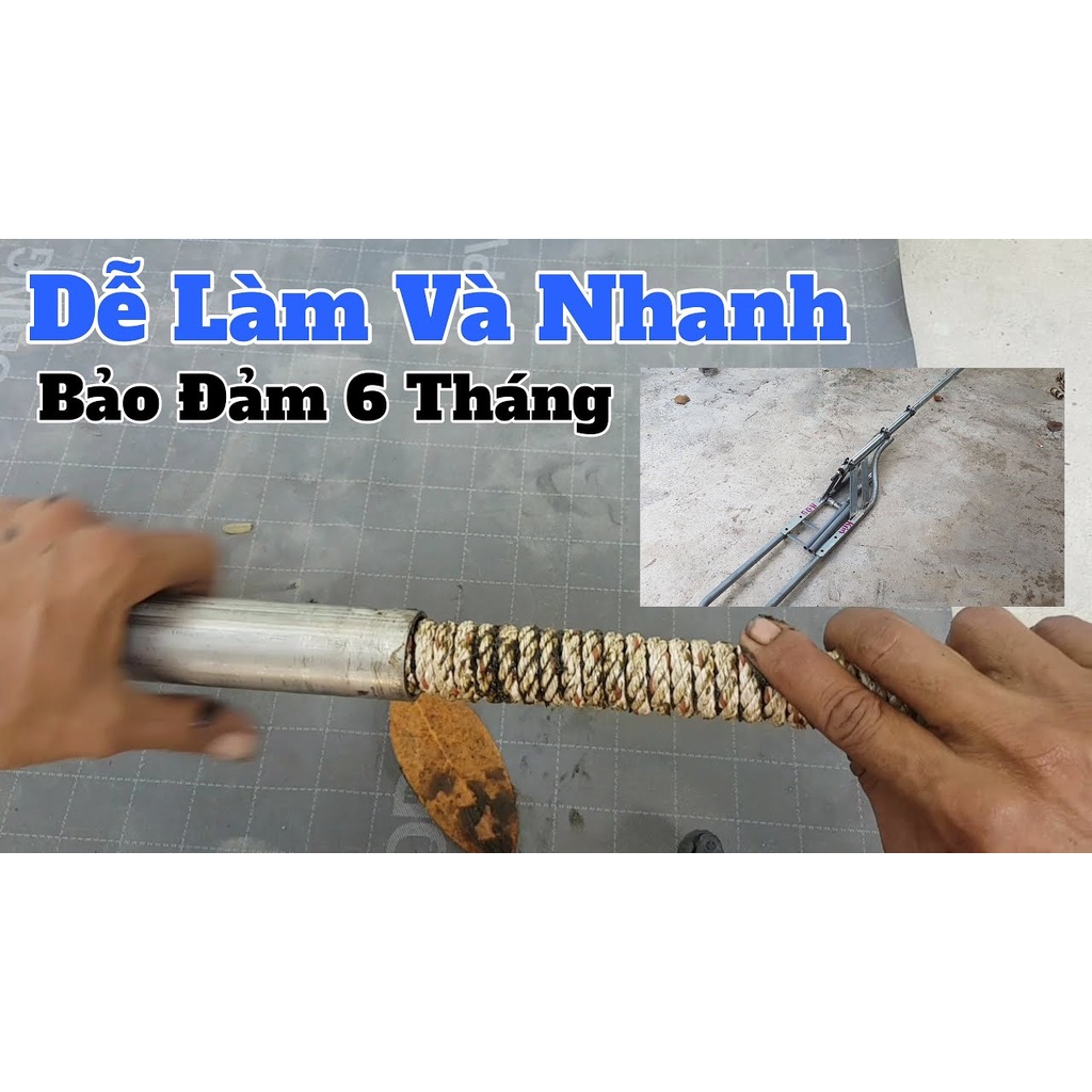 [Cực bền &amp; chống cháy] 10 mét dây thừng quấn láp cho máy bơm bùn, dàn đuôi tôm, trục láp máy chạy xuồng kiểu miền tây.