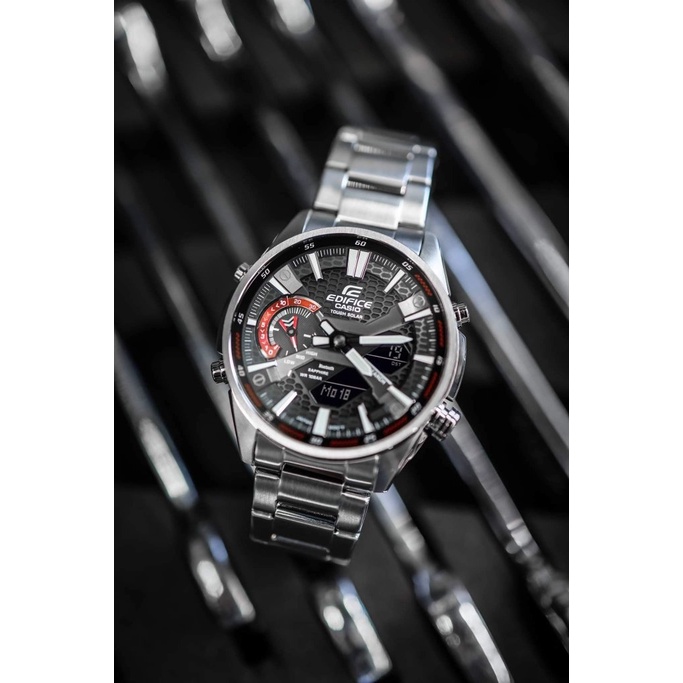 Đồng Hồ Điện Tử Nam Casio WATCHSTORE  ECB-S100D-1ADF Kính Khoáng, Size Mặt 46mm, Dây Kim Loại Và Vỏ Thép Không Gỉ