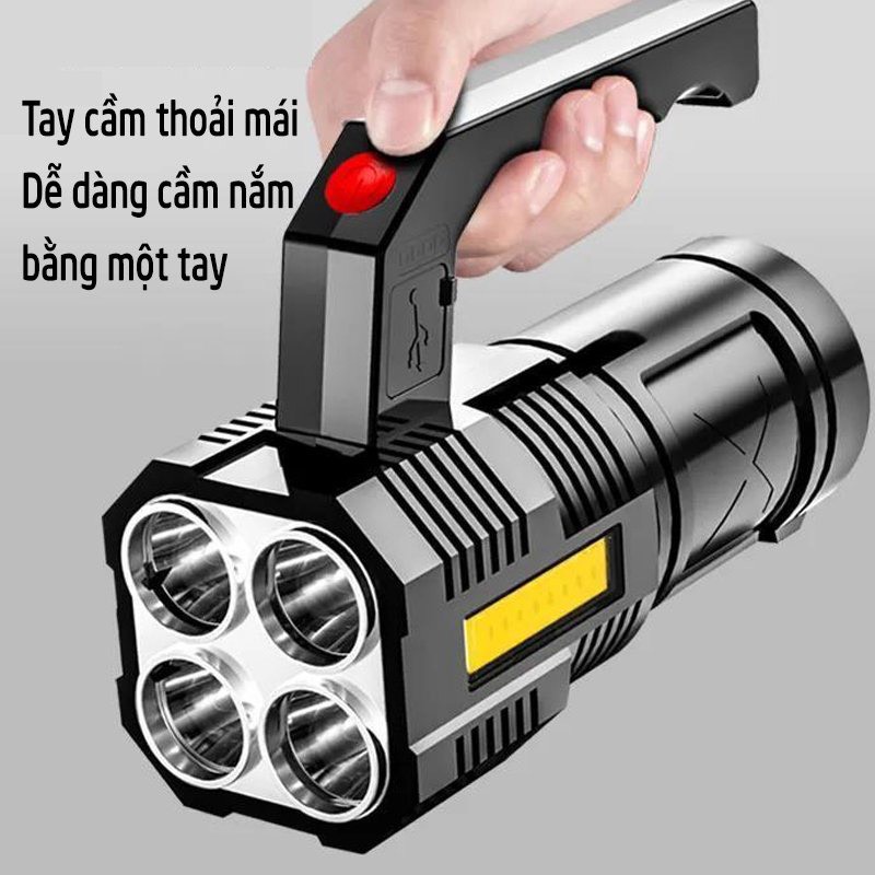 Đèn Pin Siêu Sáng Đèn Pin Cầm Tay Dã Ngoại Đa Năng KHO GIA DỤNG HOÀNG ANH