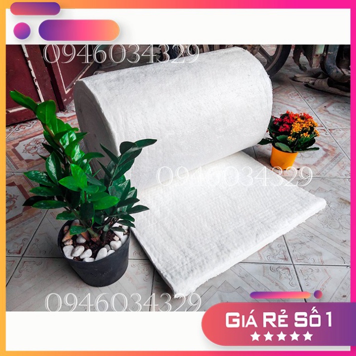 Bông gốm Ceramic Cách nhiệt chống cháy Dày 25mm Khổ RỘNG 60cm -DÀI 65CM CERAMIC