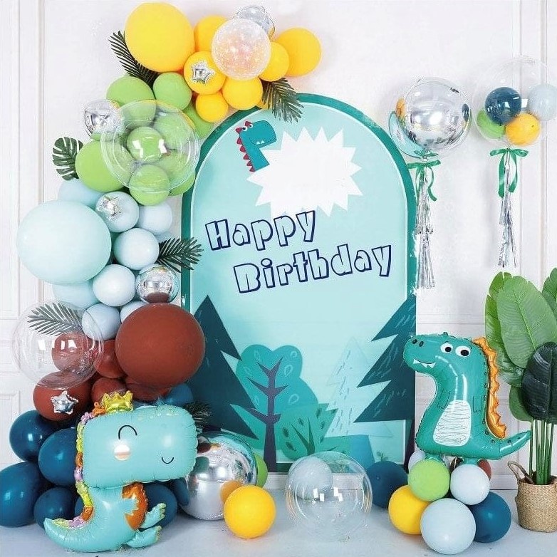 Combo Bóng Background Chủ Đề - Khủng Long Cute