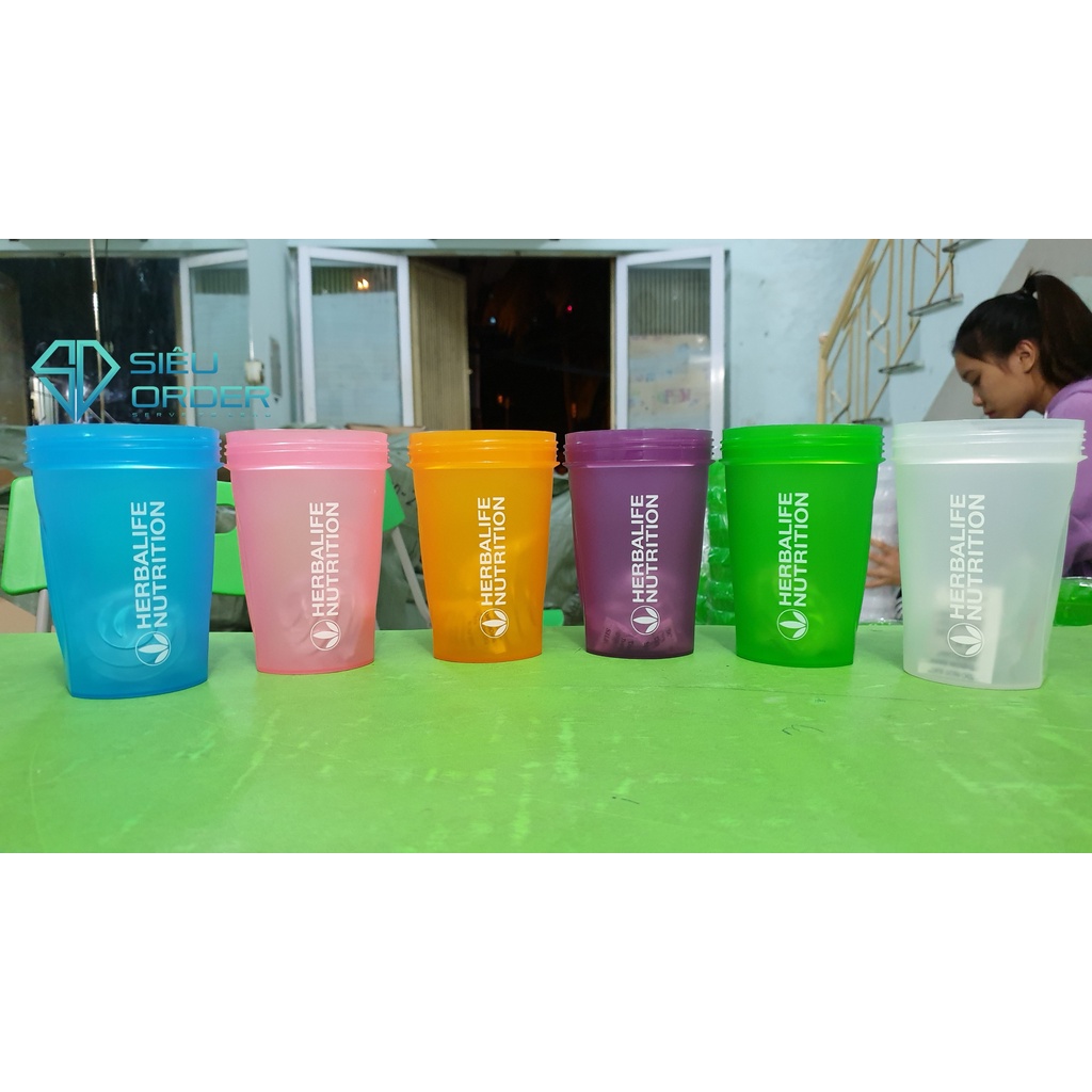 [CHẤT LƯỢNG] Bình nước, bình lắc, shaker thể thao, tập gym 400ml tối đa 500ml có quả lắc lò xo tiện lợi