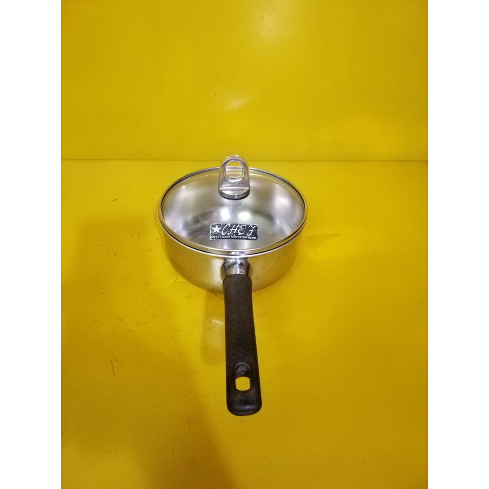 Quánh inox Luckywood Japan nội địa Nhật, size 16cm, cao 8cm (mã 639), Dùng được bếp từ