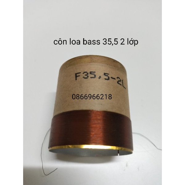 Coil loa côn loa bass 35,5 2 lớp .