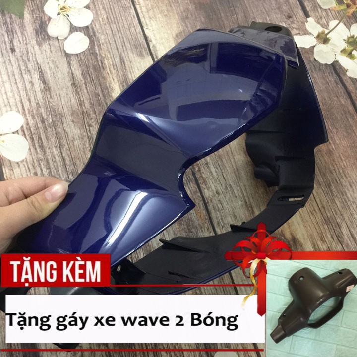 Ốp đầu trước xe máy,Đầu đèn 2 bóng phanh ĐĨA  + gáy  xe Wave ZX, Wave 110, Wave Alpha đời 2002-2006