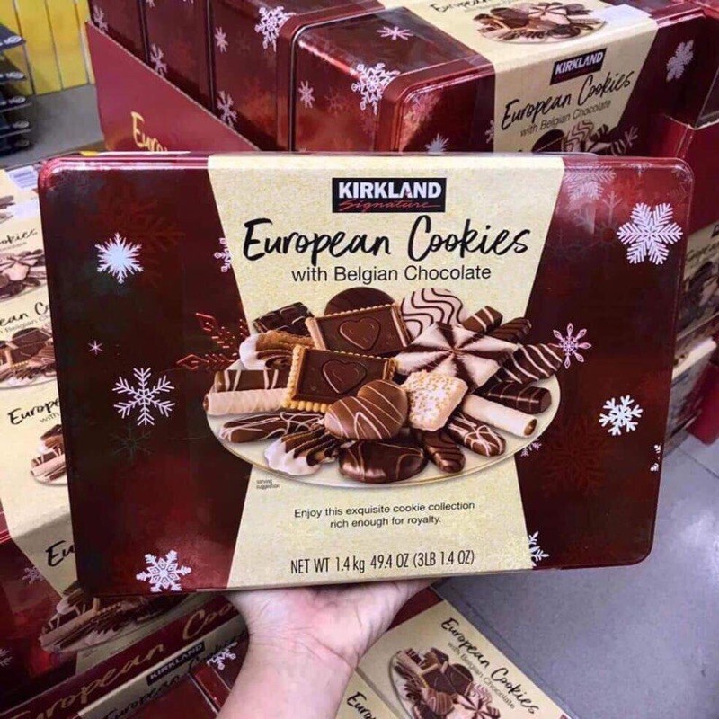 Bánh Kirkland Signature European Cookies With Belgian Chocolate, 1,4 kg