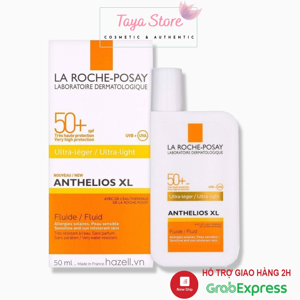 Kem chống nắng La Roche-Posay Anthelios Invisible Fluid SPF 50+ 50ml dạng sữa lỏng nhẹ