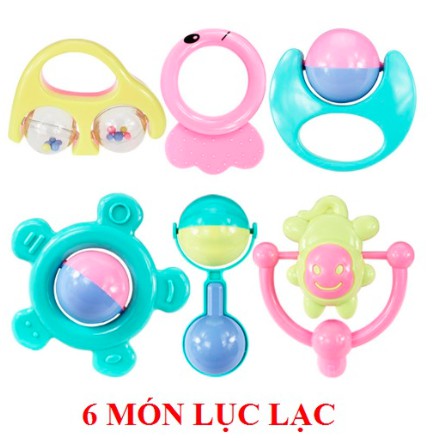 Bộ 6 món lục lạc - Đồ chơi âm thanh cho bé