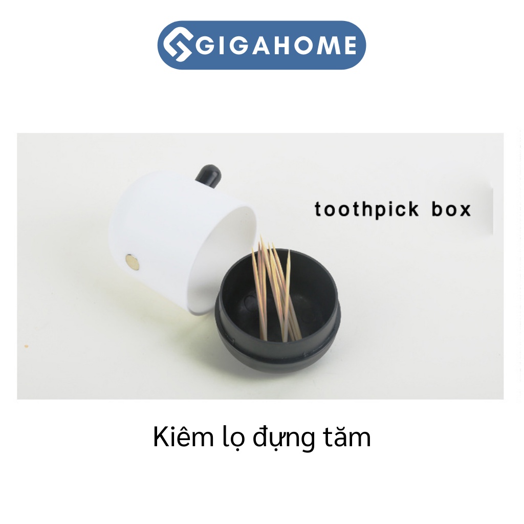 Hộp Đựng Khăn Giấy Hình Bò Sữa Để Bàn Ăn GIGAHOME Kiêm Lọ Đựng Tăm 9601