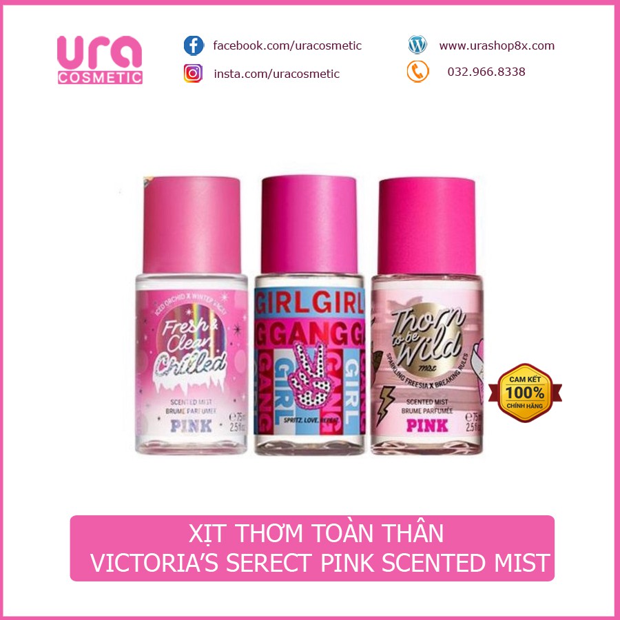 Xịt Thơm Toàn Thân Victoria’s Serect Pink Scented Mist 75ml