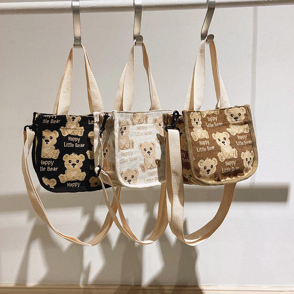 LILYES Túi Xách Du Lịch Đeo Vai Hình Vuông Hoạ Tiết Hoạt Hình Xinh Xắn Dành Cho Nữ