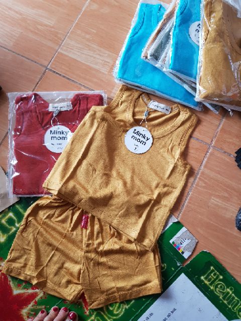 Bộ quần áo 3 lỗ chất cotton mát cho bé