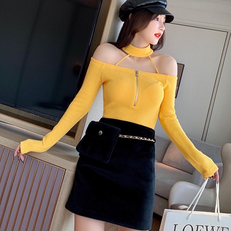 Áo thun dài tay hở vai gợi cảm dành cho nữ