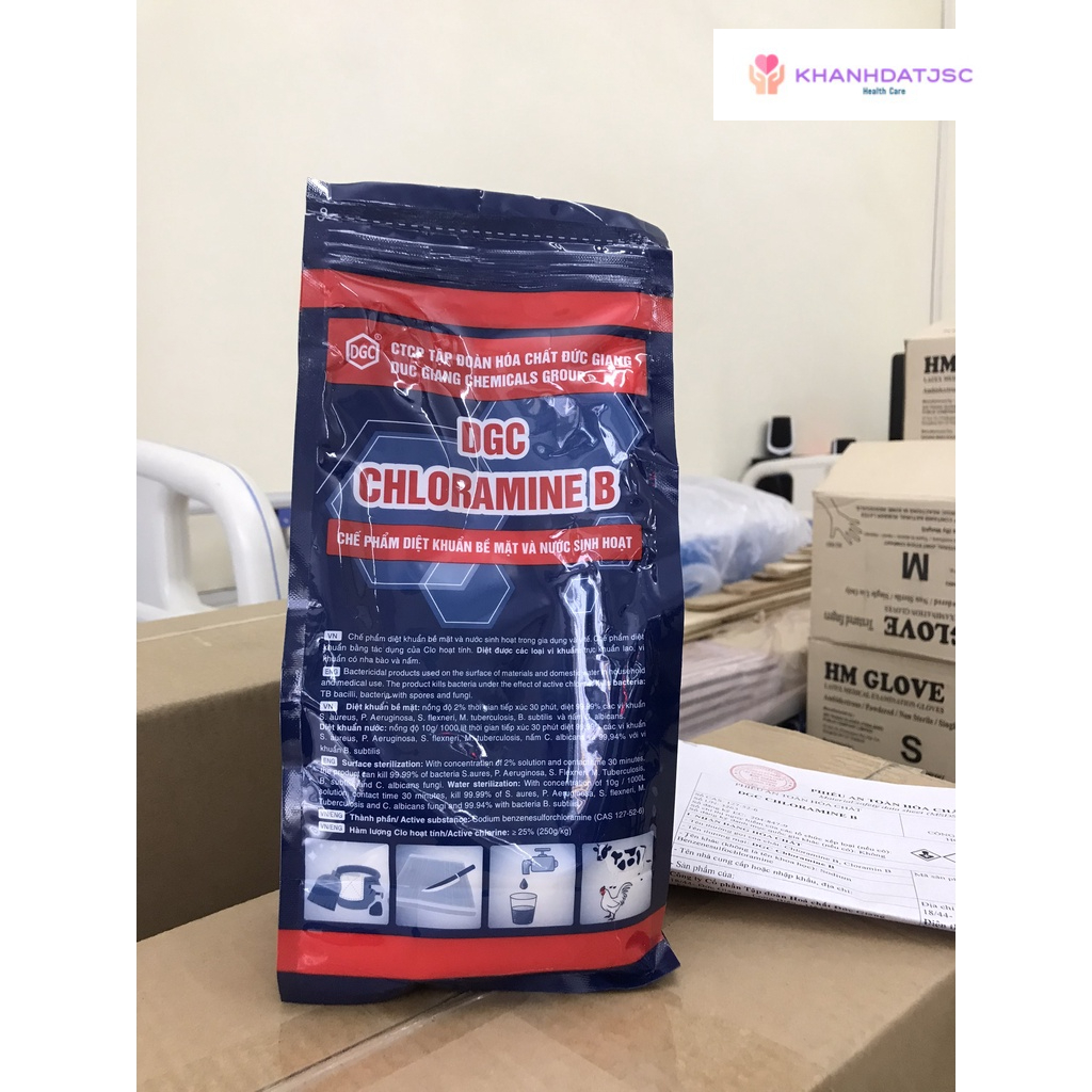 Cloramin B Đức Giang gói 1kg sát khuẩn, khử trùng và diệt khuẩn