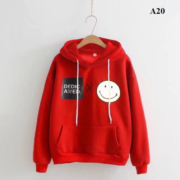 Áo Hoodie nón Dedic đỏ