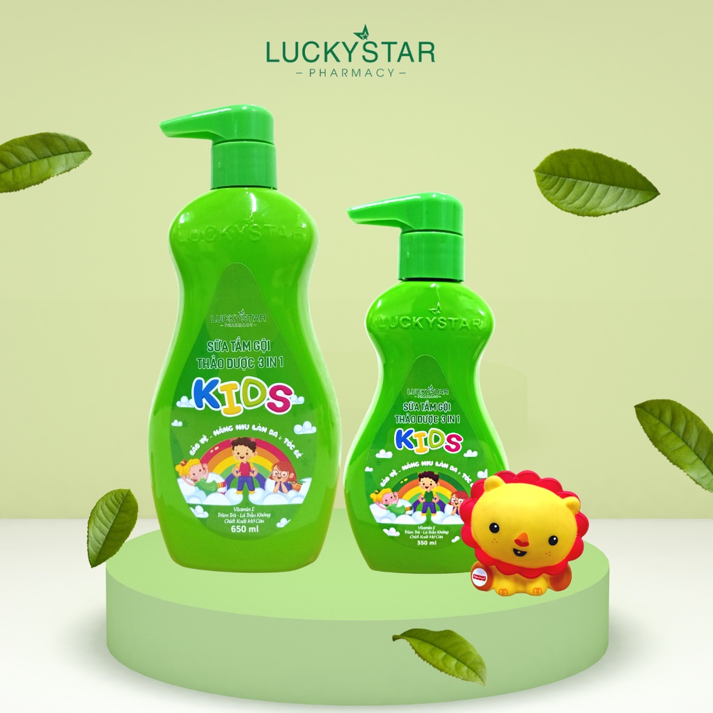 [FMCGTT30K2 giảm 30K đơn 99K] Sữa Tắm Gội Thảo Dược 3IN1 Kids Lucky Star