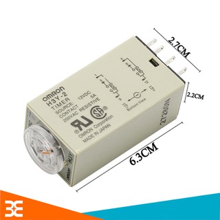 Relay Thời Gian Timer Omron H3Y-2 8P 12V