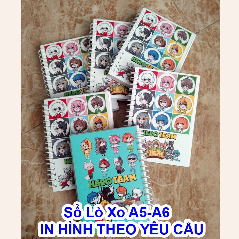 Sổ Lò xo- Sổ Gáy Lò xo IN HÌNH THEO YÊU CẦU