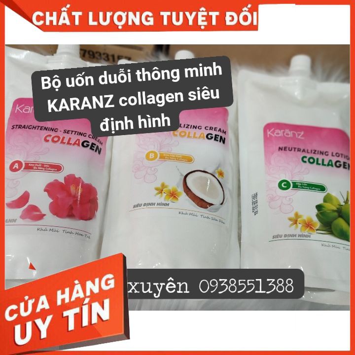 UỐN NÓNG DUỖI THÔNG MINH KARANZ COLLAGEN DỪA  TẬN GỐC  KHÔNG HÔI KHÔ TÓC , SIÊU THƠM THẲNG BÓNG MƯỢT TỰ NHIÊN ĐA NĂNG.