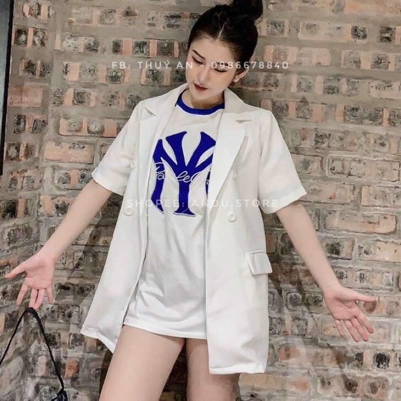 (Sẵn) Áo vest blazer cộc tay 3 màu ANDUSTORE [Video +ảnh thật shop chụp] thanh lịch, trẻ trung | BigBuy360 - bigbuy360.vn