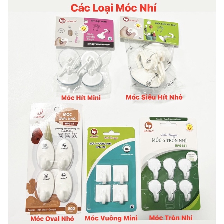 Móc Dán Tường Hofaco Cao Cấp Chịu Lực Cao Siêu Chắc Chắn