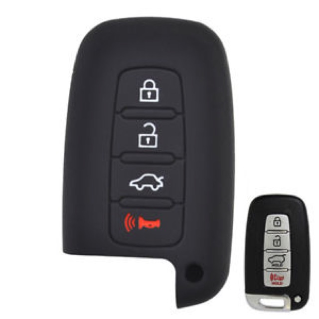 Bao silicone bảo vệ chìa Khoá Thông Minh smart key KIA HYUNDA 4 nút