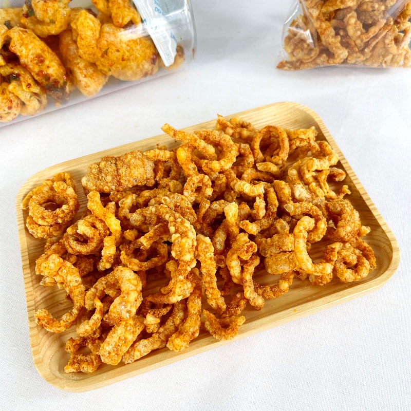 Da heo chiên giòn Thái Lan, da heo chiên phồng Thái Lan gói 100g Ăn vặt LHY FOOD Hà Nội