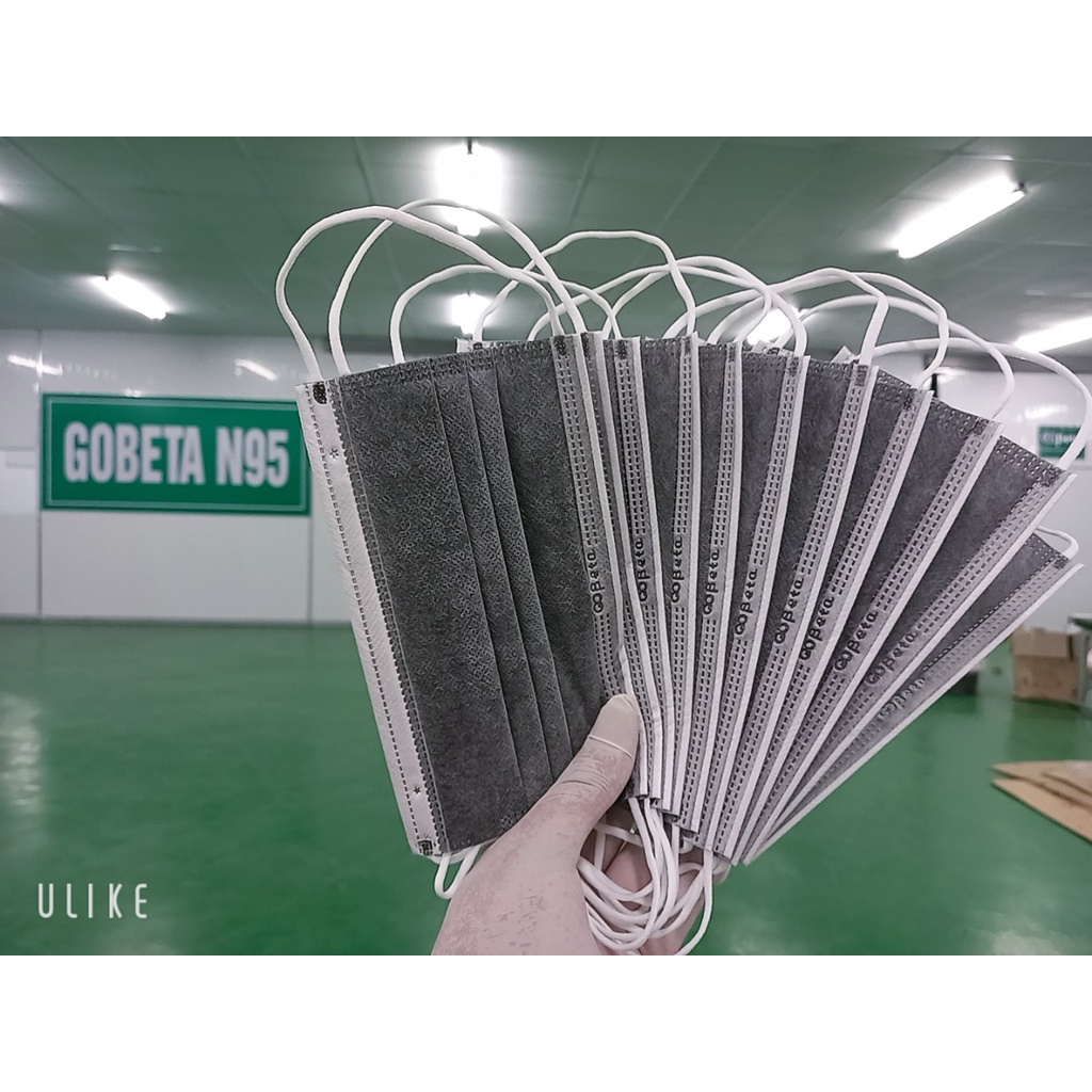 [HÀNG XUẤT KHẨU] KHẨU TRANG 4 LỚP IN LOGO CÔNG TY GOBETA CÁC MÀU ĐEN XANH XÁM ĐỎ TRẮNG HIỆU QUẢ CAO, DỄ CHỊU KHI SỬ