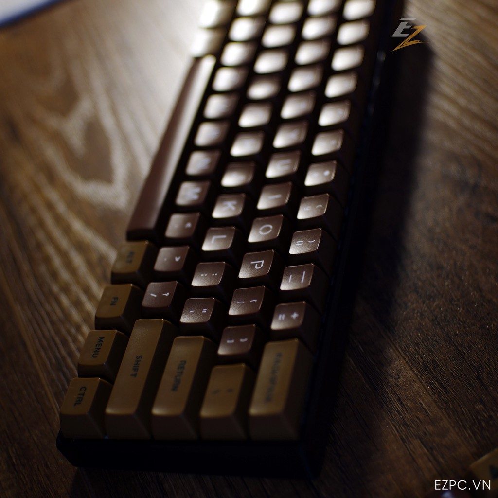 Keycap SA Profile Dark Chocolate ABS Double Shot 108 Phím | Gearbros