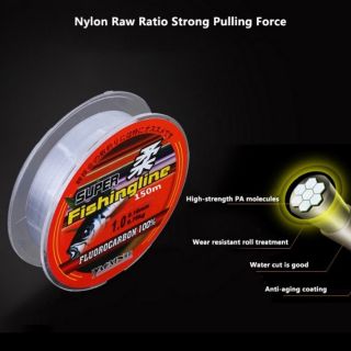 Cuộn 100m dây cước nylon câu cá siêu bền