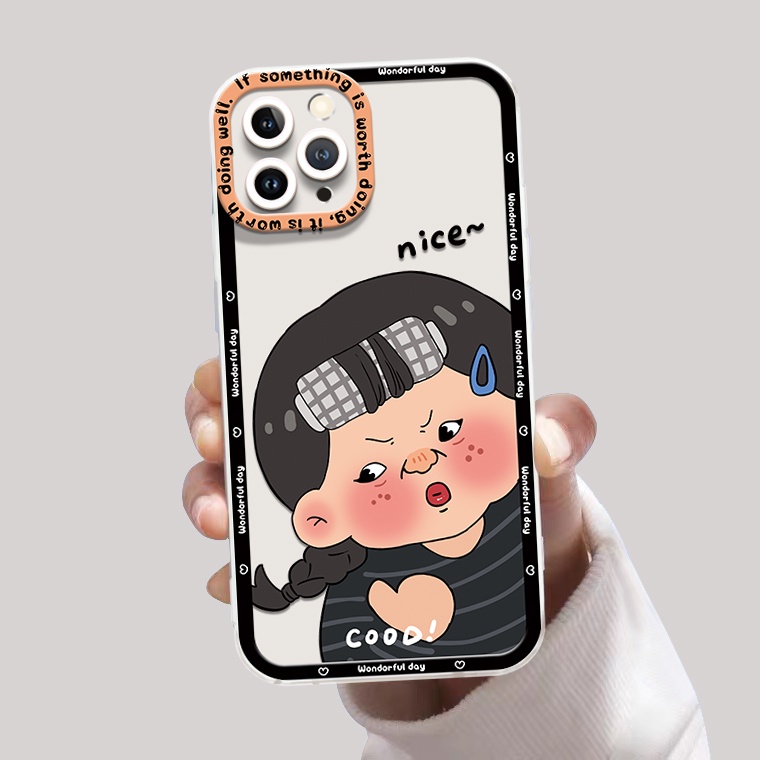 Ốp Điện Thoại Silicon TPU Mềm Trong Suốt Họa Tiết Dễ Thương Chống Sốc Cho IPhone 14 13 12 11 Pro XS MAX 6S 7 8 Plus X XR
