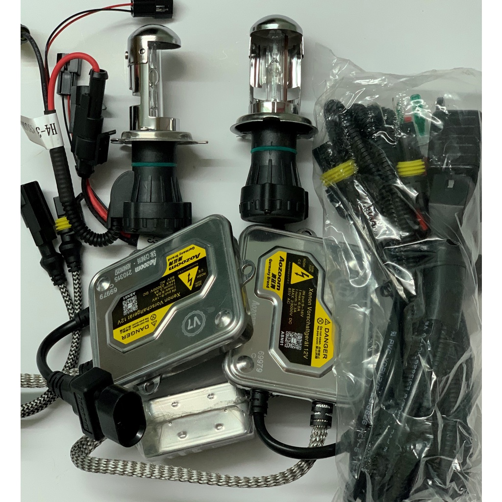 Bộ đèn xenon H4-3 4300k ballast aozoom ,bóng xenon HID