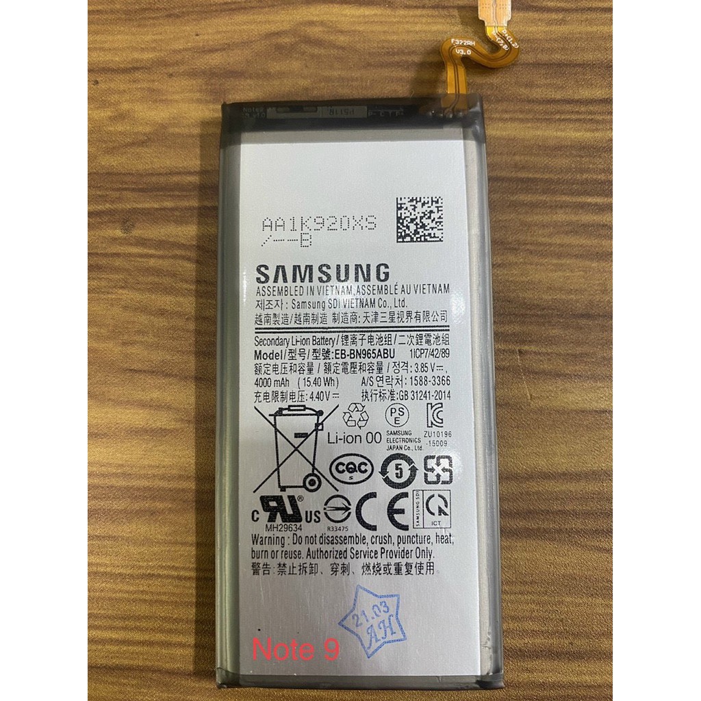 Pin Samsung Note 9 Dung Lượng Chuẩn 4000 mAh N965 Zin Chính Hãng - Bảo hành 6 tháng