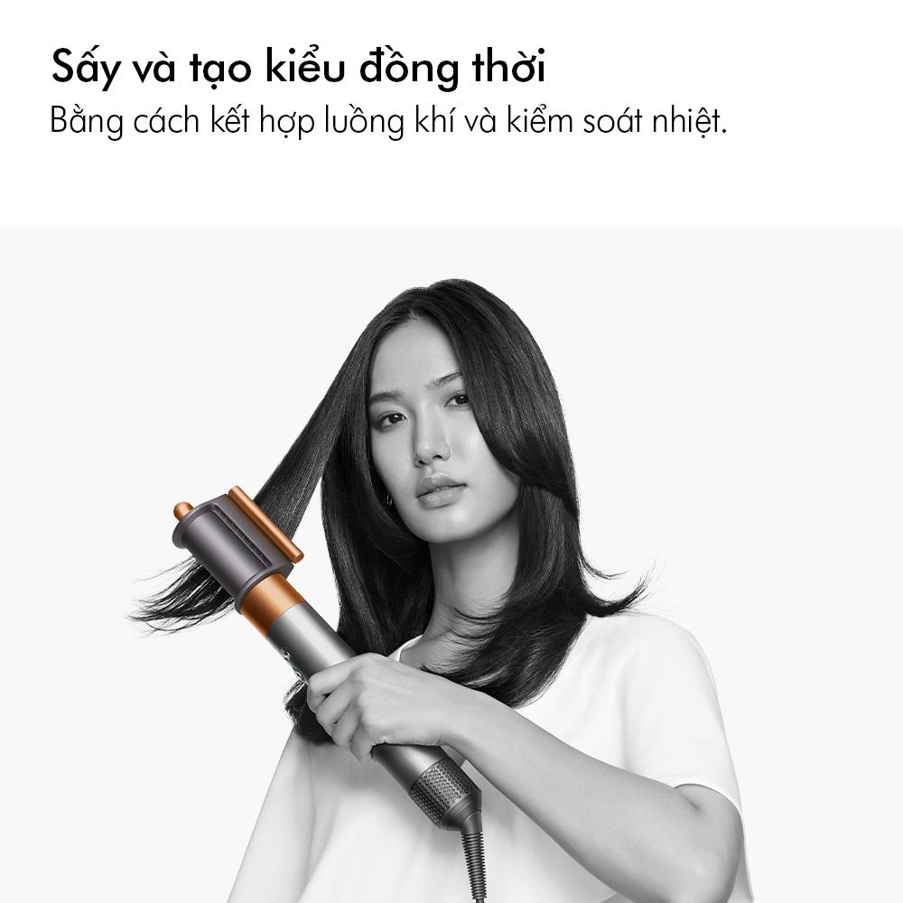 Máy tạo kiểu tóc Dyson Airwrap ™ Complete Long (Hồng/Xám trắng)