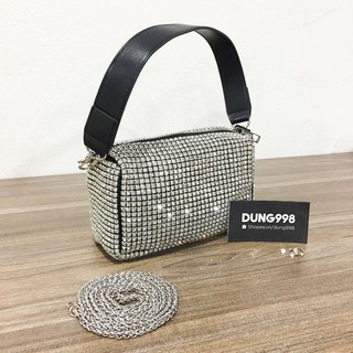 [Bb123] Túi xách nữ Clutch MC đính đá lấp lánh siêu sang (kèm ảnh thật)