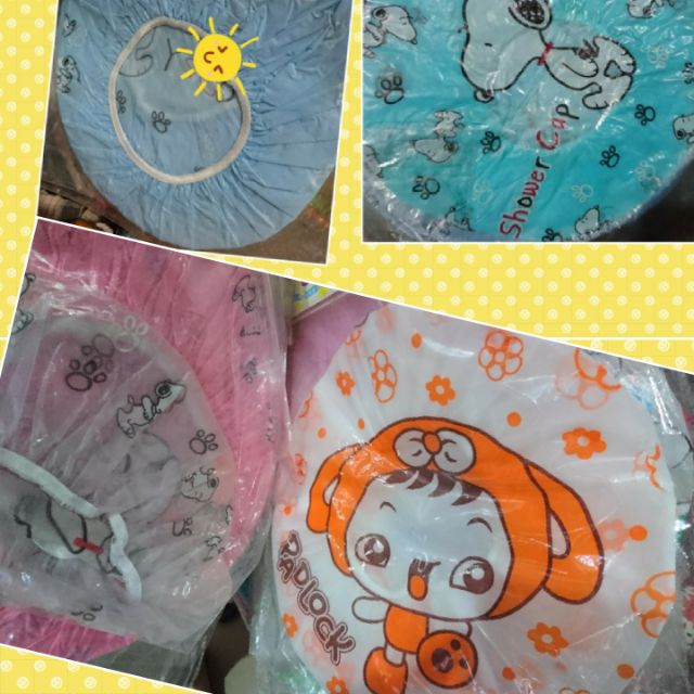 sét 2 mũ chụp đầu ủ tắm ( hàng trong suốt)