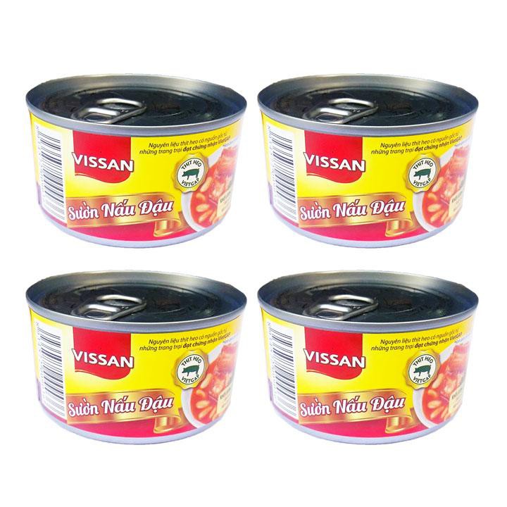 Combo 4 Sườn Nấu Đậu Vissan 170g (Date 2026)