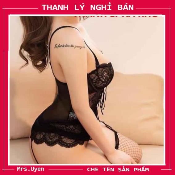 Bộ ngủ body ren quyến rũ, cực tôn dáng, bodysuit ren kèm kẹp, garter corset ren sexy [gc01] | BigBuy360 - bigbuy360.vn