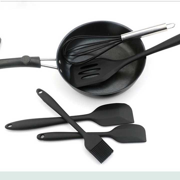 Bộ dụng cụ làm bánh nấu ăn nhà bếp silicon nhiều món đa năng tiện lợi màu xinh xắn MiibooShi TQ522221