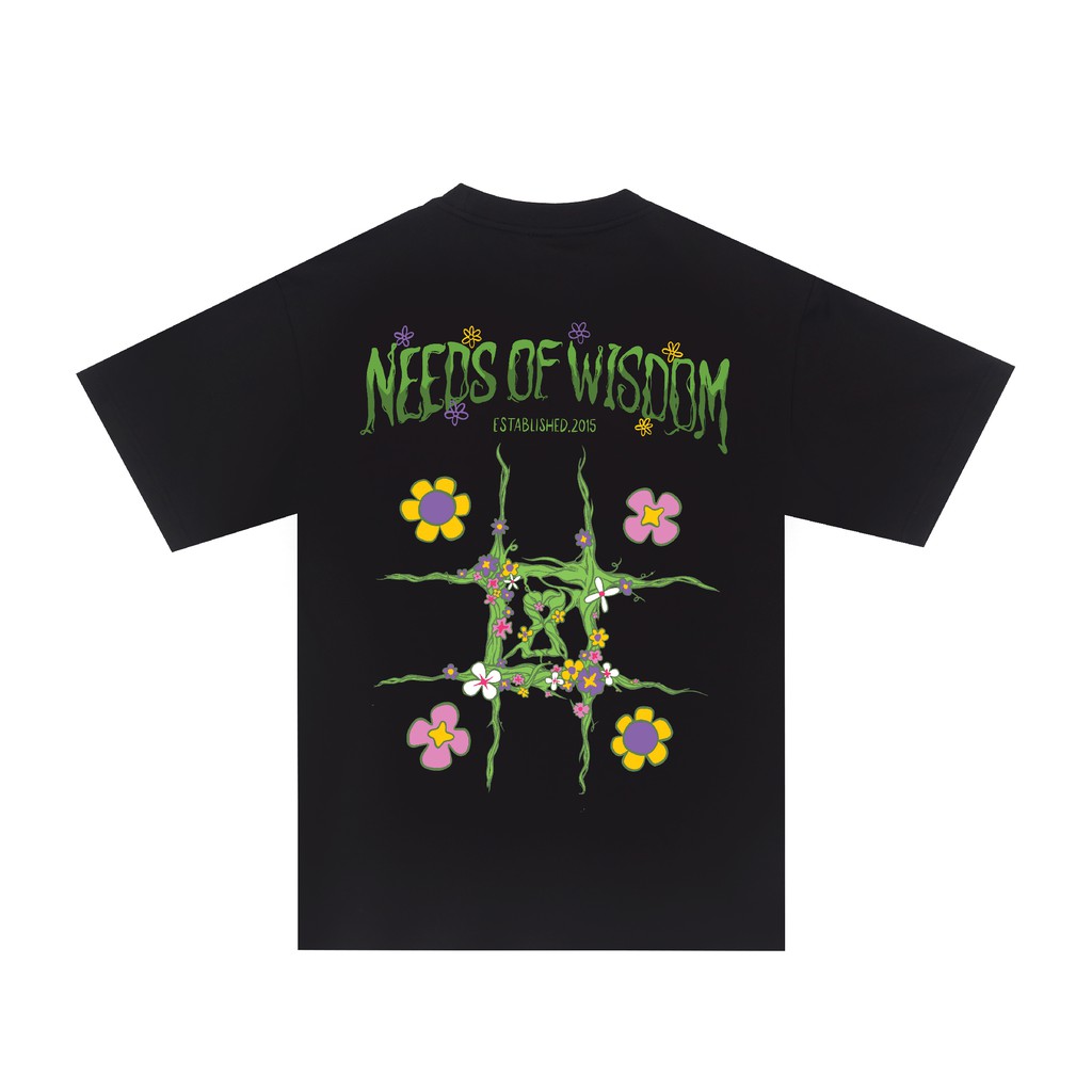 Áo thun NEEDS OF WISDOM Floral Tic-Tac-Toe Tee