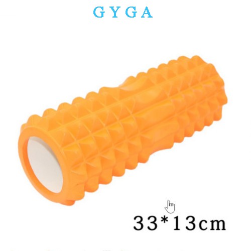 Con lăn massage yoga giãn cơ Foam Roller thể thao có gai cao cấp GYGA