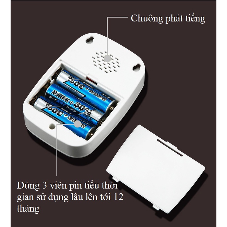 Chuông cửa không dây Cacazi A20VP chuông bấm cửa báo khách, chống nước cực bền, bảo hành 12 tháng