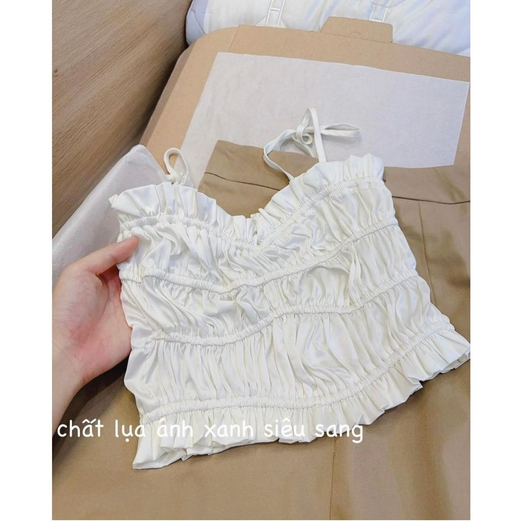 Set áo hai dây kèm chân váy dài dáng chữ A mã 8663 SINSIN Shop