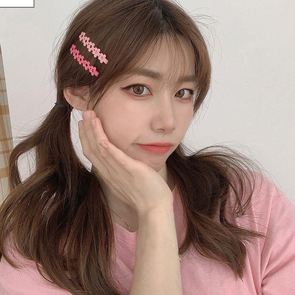Kẹp Tóc Hình Hoa Rỗng Màu Kẹo Ngọt Ngào Dễ Thương WMES15H Cho Nữ